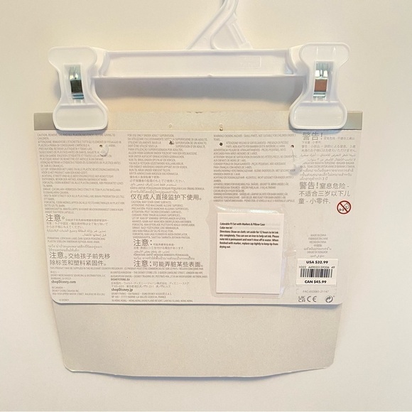 Disney mickey mouse colorable pillowcase with markers new with tag - Picture 10 of 14